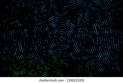 Dark Blue, Green vector template with bent ribbons. A vague circumflex abstract illustration with gradient. A completely new marble design for your business.