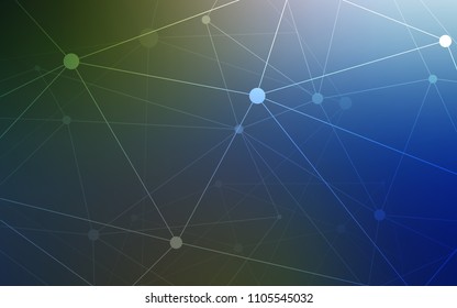 Dark Blue, Green vector template with circles, triangles. Decorative design in abstract style with triangle structure. Pattern can be used for beautiful websites.