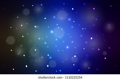 Dark Blue, Green vector template with ice snowflakes. Modern geometrical abstract illustration with crystals of ice. The template can be used as a new year background.