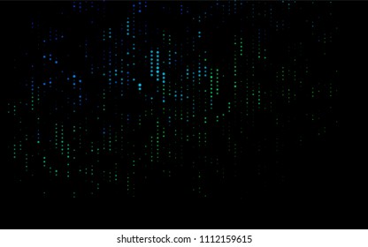 Dark Blue, Green vector  template with circles. Blurred bubbles on abstract background with colorful gradient. The pattern can be used for aqua ad, booklets.