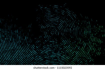 Dark Blue, Green vector template with abstract lines. Glitter abstract illustration with wry lines. Brand new design for your ads, poster, banner.