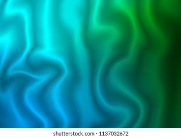 Dark Blue, Green vector template with bent ribbons. A completely new color illustration in marble style. Marble style for your business design.