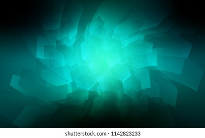 Dark Blue, Green vector template in hexagonal style. Colorful hexagons on white backdrop. Pattern can be used for landing pages.