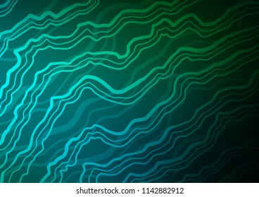 Dark Blue, Green vector template with bubble shapes. Geometric illustration in marble style with gradient.  A new texture for your  ad, booklets, leaflets.