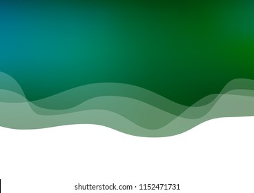 Dark Blue, Green vector template with lava shapes. Shining illustration, which consist of blurred lines, circles. Marble design for your web site.