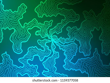 Dark Blue, Green vector template with liquid shapes. Creative geometric illustration in marble style with gradient. A new texture for your  ad, booklets, leaflets.