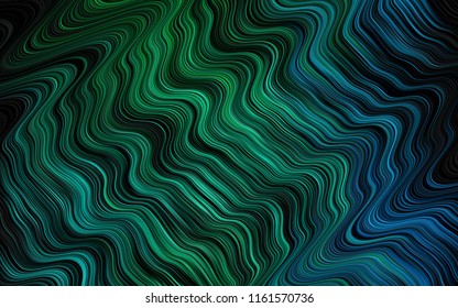 Dark Blue, Green vector template with bubble shapes. Shining crooked illustration in marble style. A completely new template for your business design.