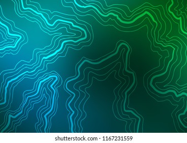 Dark Blue, Green vector template with bubble shapes. Brand new colored illustration in marble style with gradient. Textured wave pattern for backgrounds.
