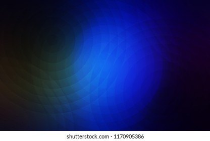 Dark Blue, Green vector template with circles. Blurred bubbles on abstract background with colorful gradient. New design for ad, poster, banner of your website.