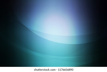 Dark Blue, Green vector template with lava shapes. A vague circumflex abstract illustration with gradient. Marble design for your web site.