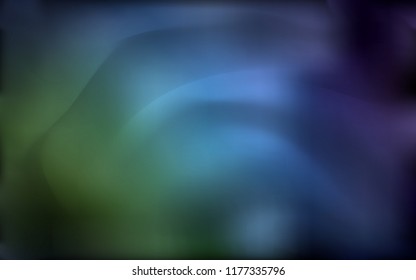 Dark Blue, Green vector template with lava shapes. Creative geometric illustration in marble style with gradient. A completely new memphis design for your business.