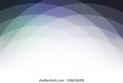 Dark Blue, Green vector template with lines, ovals. Colorful abstract illustration with gradient lines. New composition for your brand book.