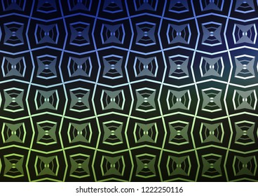 Dark Blue, Green vector template with repeated sticks. Shining illustration with lines on abstract template. Pattern for ads, posters, banners.