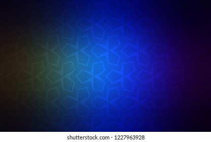 Dark Blue, Green vector template with rhombus. Rectangles on abstract background with colorful gradient. The template can be used as a background.
