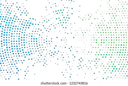 Dark Blue, Green vector template with crystals, rectangles. Illustration with set of colorful rectangles. Pattern can be used for websites.