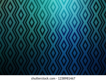 Dark Blue, Green vector template with sticks, squares. Colorful decorative design in simple style with lines, rhombuses. Smart design for your business advert.