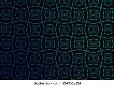 Dark Blue, Green vector template with repeated sticks. Glitter abstract illustration with colored sticks. Best design for your ad, poster, banner.