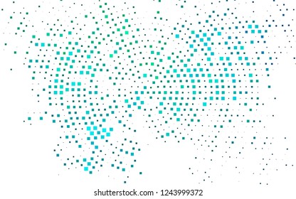 Dark Blue, Green vector template with crystals, rectangles. Illustration with set of colorful rectangles. Pattern can be used for websites.