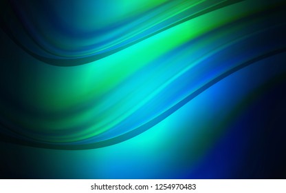 Dark Blue, Green vector template with bubble shapes. Shining crooked illustration in marble style. A completely new memphis design for your business.