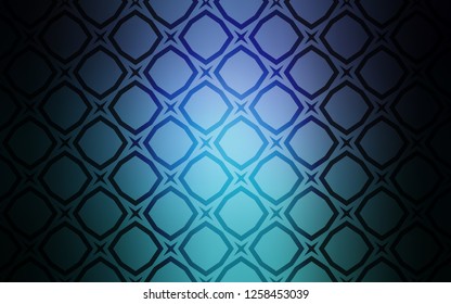 Dark Blue, Green vector template with sky stars. Modern geometrical abstract illustration with stars. Template for sell phone backgrounds.