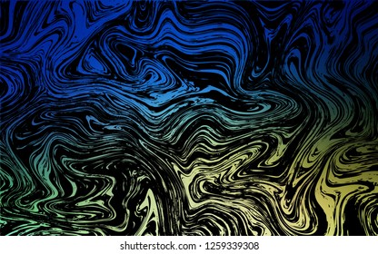 Dark Blue, Green vector template with abstract circles. Shining illustration, which consist of blurred lines, circles. A completely new memphis design for your business.