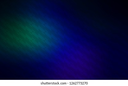 Dark Blue, Green vector template with repeated sticks. Shining colored illustration with sharp stripes. Pattern for ad, booklets, leaflets.