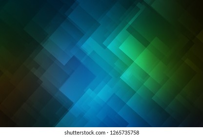Dark Blue, Green vector template with repeated sticks. Decorative shining illustration with lines on abstract template. Template for your beautiful backgrounds.