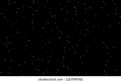 Dark Blue, Green vector template with sky stars. Modern geometrical abstract illustration with stars. Best design for your ad, poster, banner.