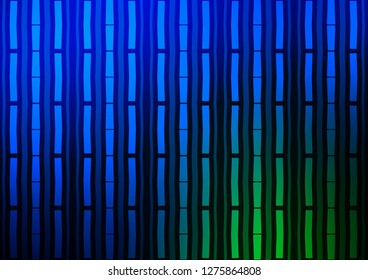 Dark Blue, Green vector template with repeated sticks. Blurred decorative design in simple style with lines. Best design for your ad, poster, banner.