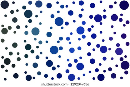 Dark Blue, Green vector  template with circles. Illustration with set of shining colorful abstract circles. Pattern for textures of wallpapers.