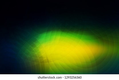 Dark Blue, Green vector template with circles. Modern abstract illustration with colorful water drops. Pattern can be used for beautiful websites.