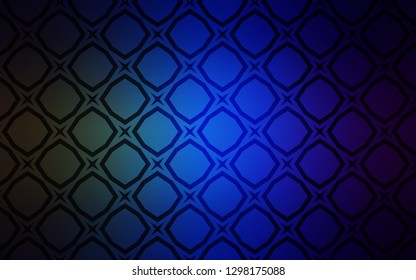 Dark Blue, Green vector template with sky stars. Blurred decorative design in simple style with stars. Pattern for new year ad, booklets.