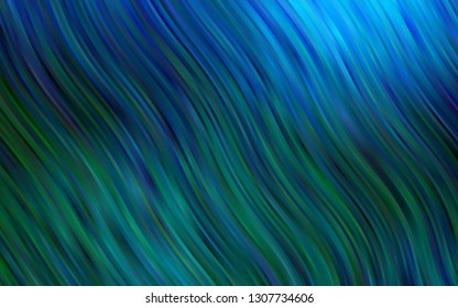 Dark Blue, Green vector template with bubble shapes. Creative illustration in halftone marble style with gradient. Marble design for your web site.