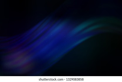Dark Blue, Green vector template with space stars. Blurred decorative design in simple style with galaxy stars. Pattern for astronomy websites.