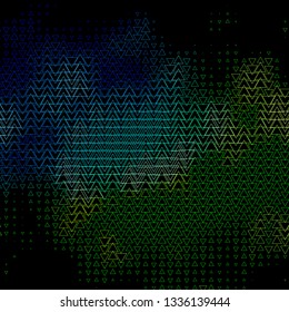 Dark Blue, Green vector template with lines, triangles. Modern gradient illustration with colorful triangles. Design for your promotions.