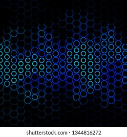 Dark Blue, Green vector template with circles. Illustration with set of shining colorful abstract spheres. Pattern for wallpapers, curtains.