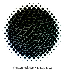 Dark Blue, Green vector template with circles. Illustration with set of shining colorful abstract spheres. Pattern for wallpapers, curtains.