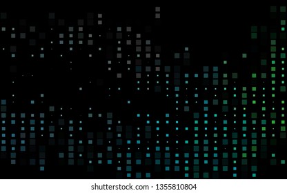 Dark Blue, Green vector template with crystals, rectangles. Decorative design in abstract style with rectangles. Smart design for your business advert.