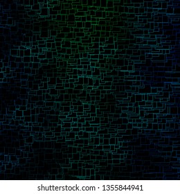 Dark Blue, Green vector template with rectangles. Abstract gradient illustration with colorful rectangles. Pattern for websites, landing pages.