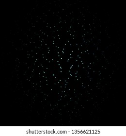 Dark Blue, Green vector template with neon stars. Shining colorful illustration with small and big stars. Pattern for wrapping gifts.