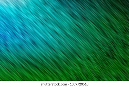 Dark Blue, Green vector template with liquid shapes. Shining illustration, which consist of blurred lines, circles. Pattern for your business design.