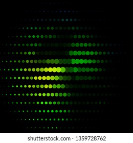 Dark Blue, Green vector template with circles. Abstract decorative design in gradient style with bubbles. New template for your brand book.