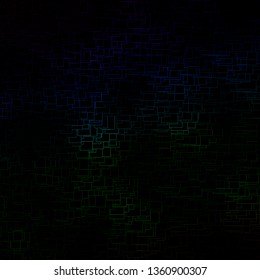 Dark Blue, Green vector template with rectangles. Illustration with a set of gradient rectangles. Modern template for your landing page.