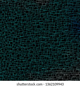 Dark Blue, Green vector template with rectangles. Rectangles with colorful gradient on abstract background. Best design for your ad, poster, banner.