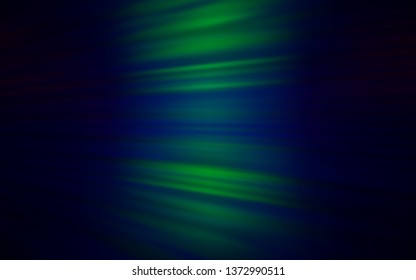 Dark Blue, Green vector template with repeated sticks. Lines on blurred abstract background with gradient. Pattern for ads, posters, banners.