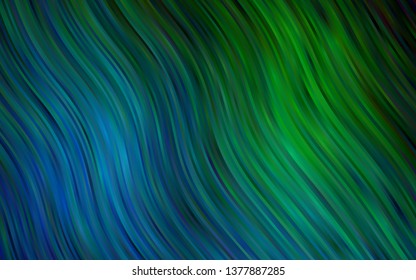 Dark Blue, Green vector template with bubble shapes. Creative illustration in halftone marble style with gradient. Marble style for your business design.