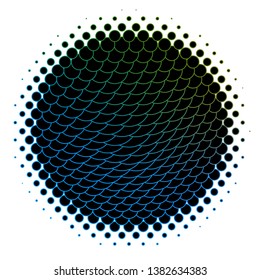 Dark Blue, Green vector template with circles. Colorful illustration with gradient dots in nature style. Design for your commercials.