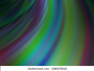 Dark Blue, Green vector template with abstract lines. An elegant bright illustration with gradient. A completely new template for your business design.