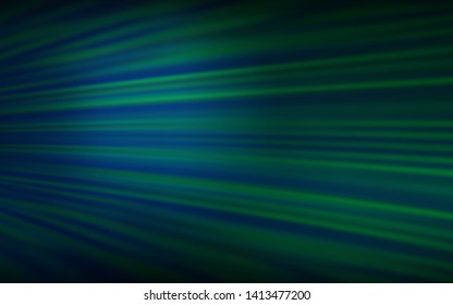 Dark Blue, Green vector template with repeated sticks. Lines on blurred abstract background with gradient. Pattern for your busines websites.