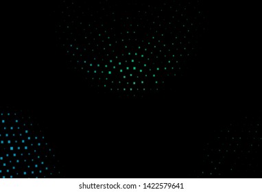 Dark Blue, Green vector template with crystals, rectangles. Abstract gradient illustration with rectangles. Modern template for your landing page.
